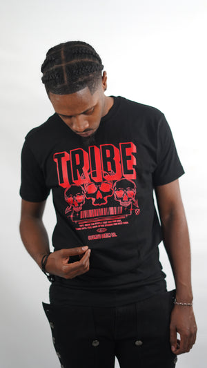 Tribe Feel Good Tee - Black/Red
