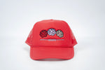 Roses Trucker - Red/Red