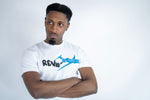 Flight Tee - Blue/White