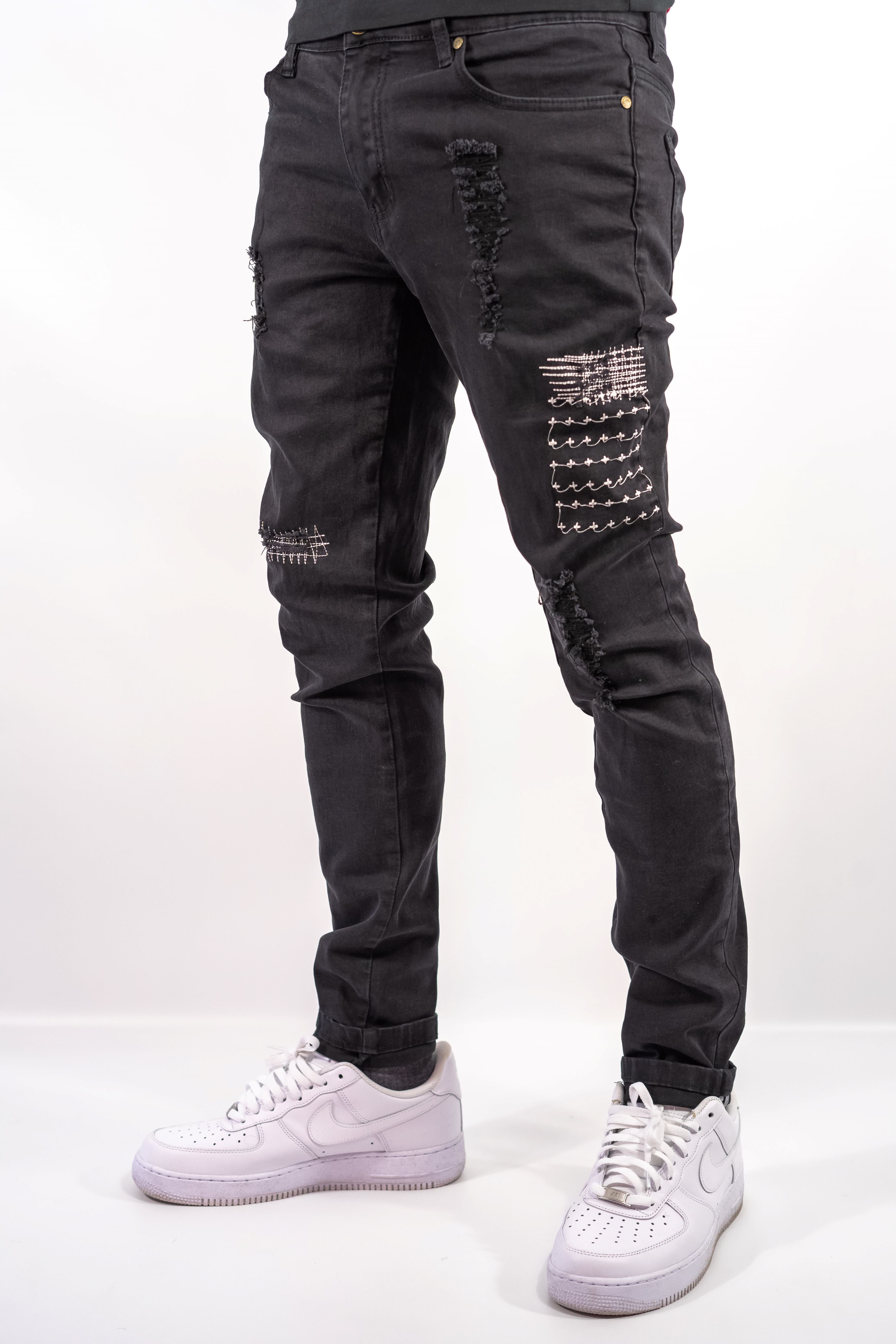 Stitched Denim Jeans – Ubuntu Revolution