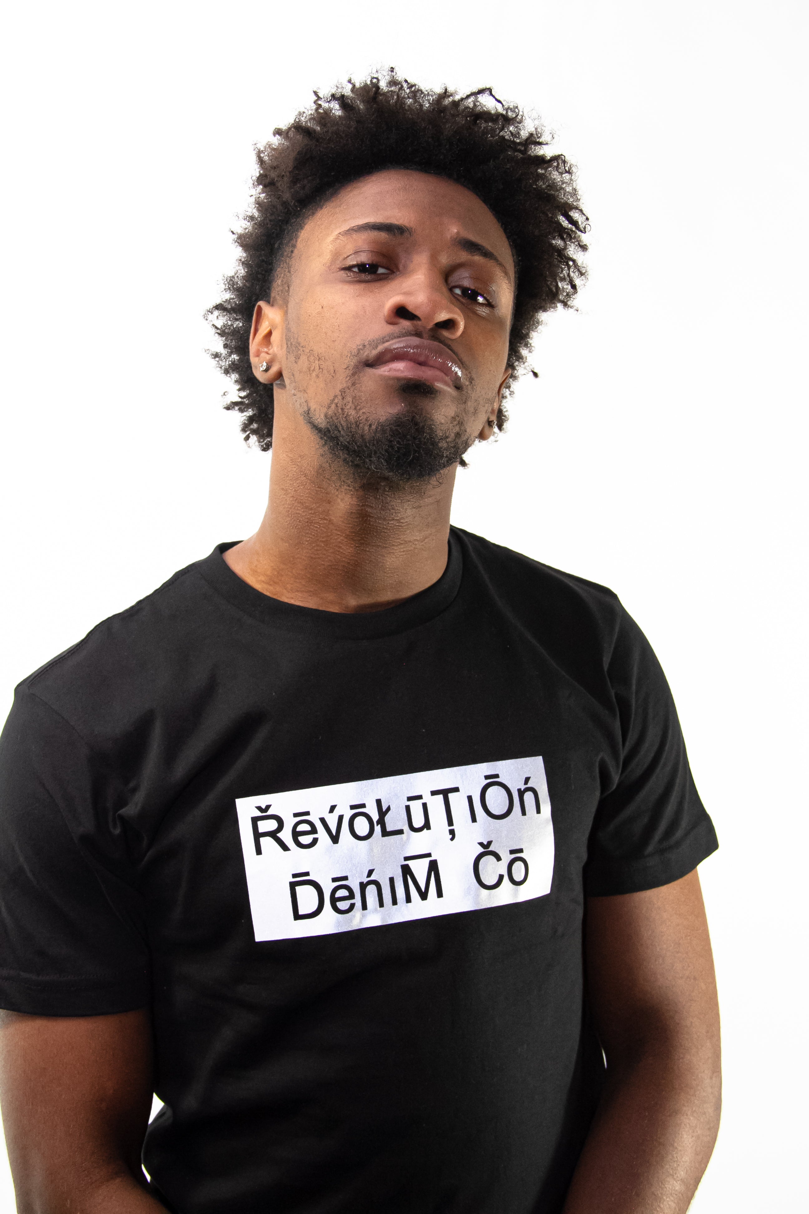 Revolution Denim Co Metallic 3M Logo - Black/Silver