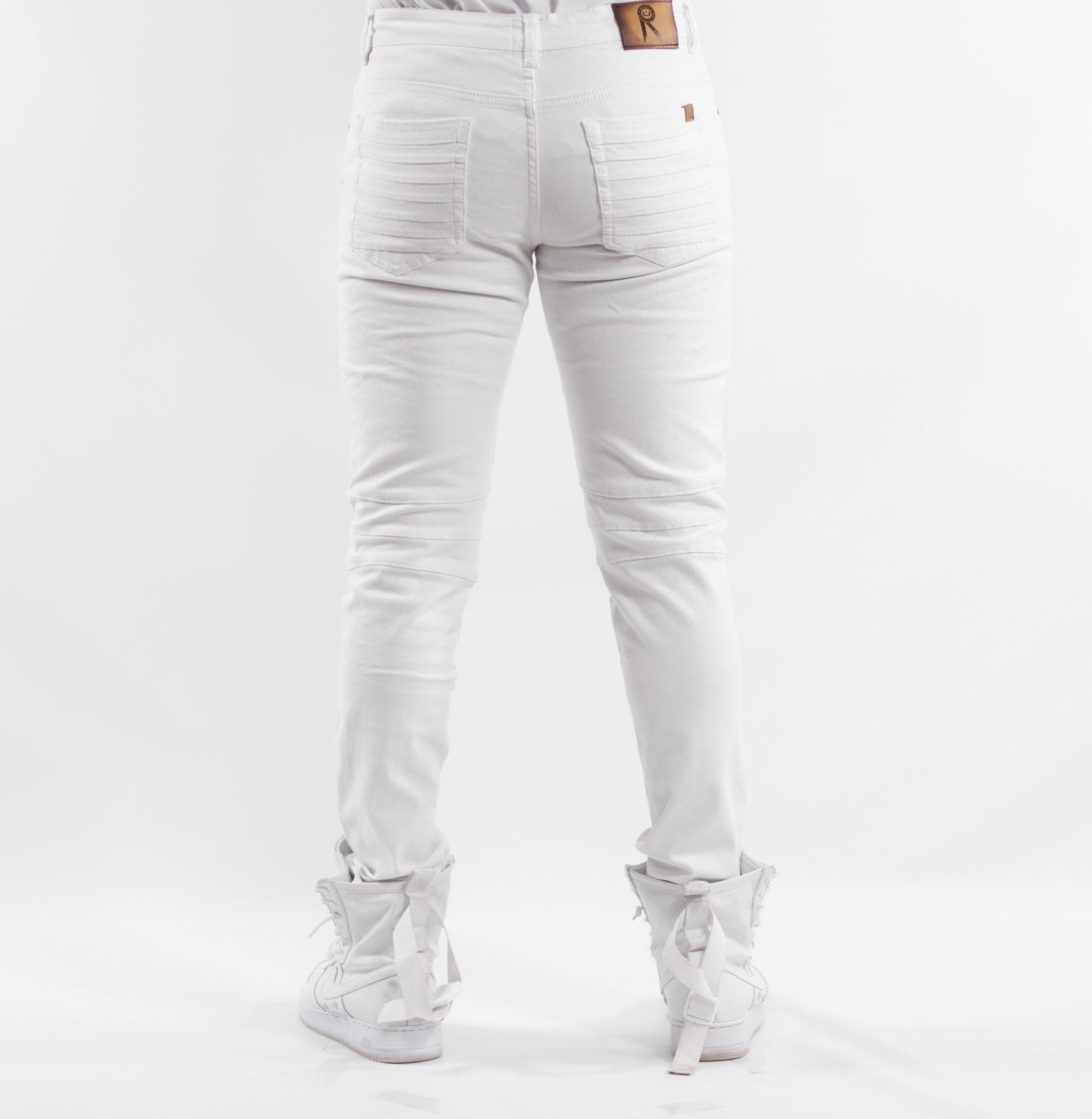 Ribbed Denim Jeans (White) – Ubuntu Revolution